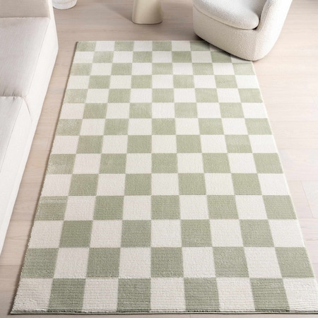 Nuloom Brioni Checkered Indoor Machine Washable Area Rug 9ft x 12ft MEGR09A-9012